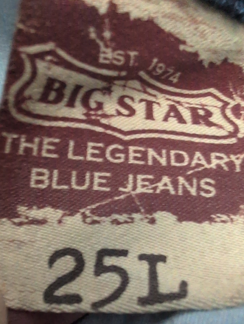 Big Star Liv Mid-Rise Dark Blue Skinny Jeans with Faded Whiskering 25L - Picture 2 of 11